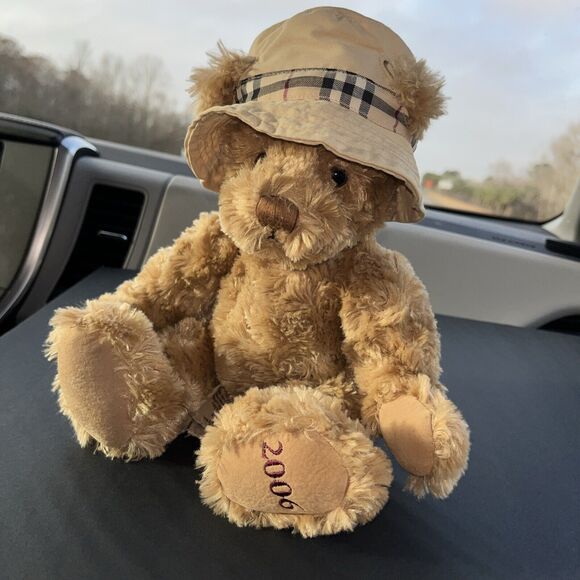 Burberry Fragrances Plush Teddy Bear With Hat Collectors Item 2006 Retired HTF - Picture 2 of 12